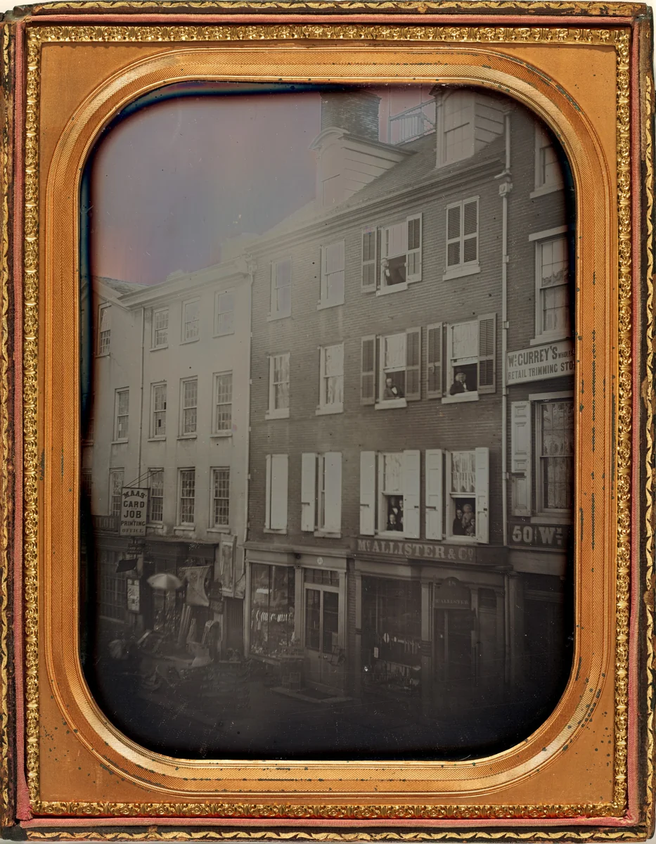 McAllister's Optical Shop, Philadelphia by Frederick DeBourg Richards, photograph, 1854