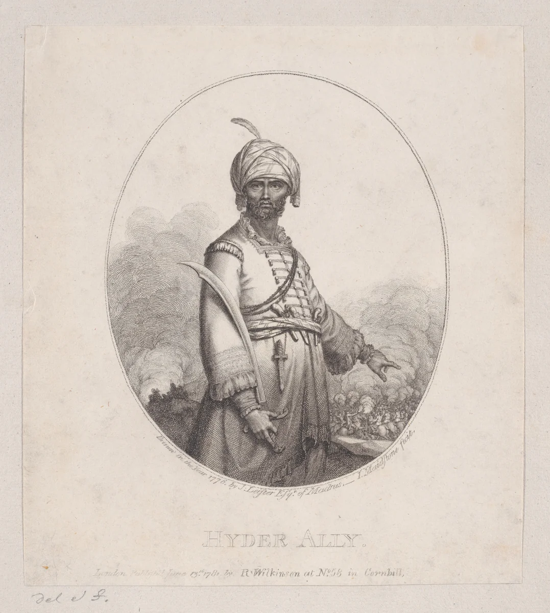 Hyder Ally by James Gillray, print, 1781