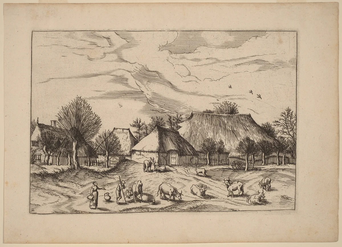 Farms by Lucas van Doetechum
Johannes van Doetechum the Elder
Master of the Small Landscapes, print, 1605