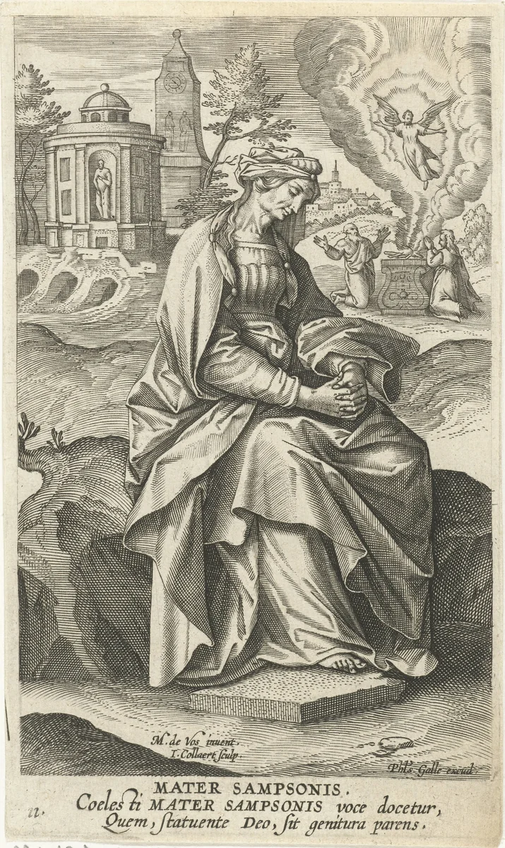 Simsons moeder by Unknown, print, 1588-1595