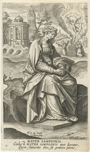 Simsons moeder by Unknown, print, 1588-1595
