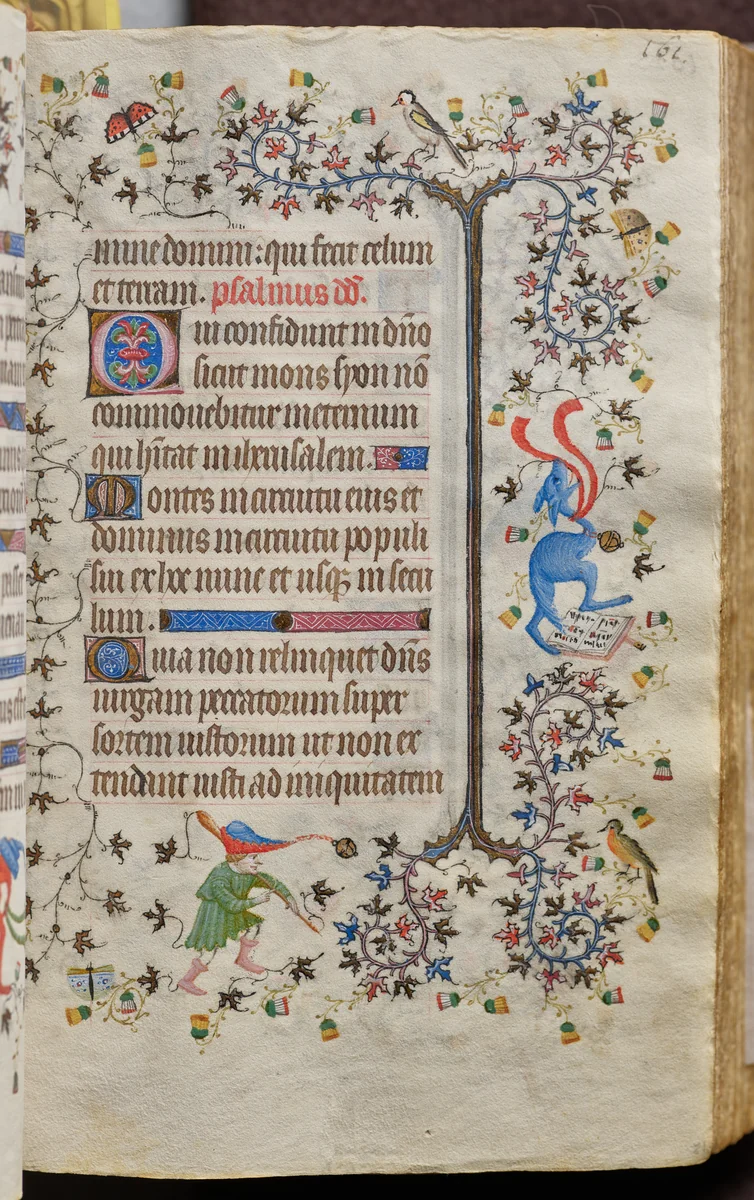 Hours of Charles the Noble, King of Navarre (1361-1425): fol. 81r, Text by Master of the Brussels Initials and Associates, book, 1400-1410