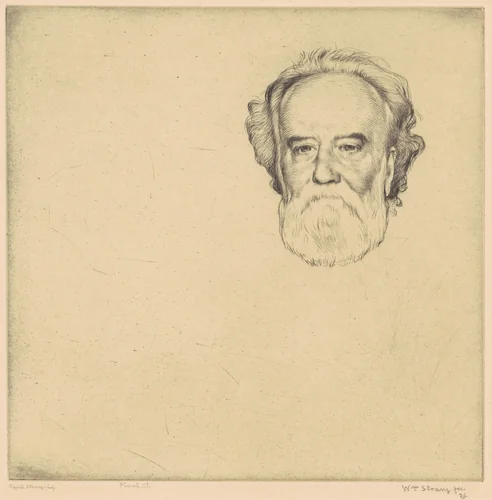 Alphonse Legros, No. 1 by William Strang, print, 1910