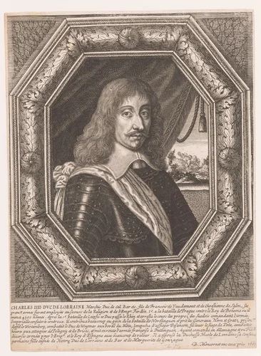 Portret van Karel IV van Lotharingen by anonymous, print, 1661