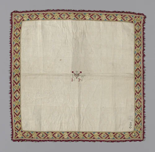 Handkerchief by Italy, textile, 1676