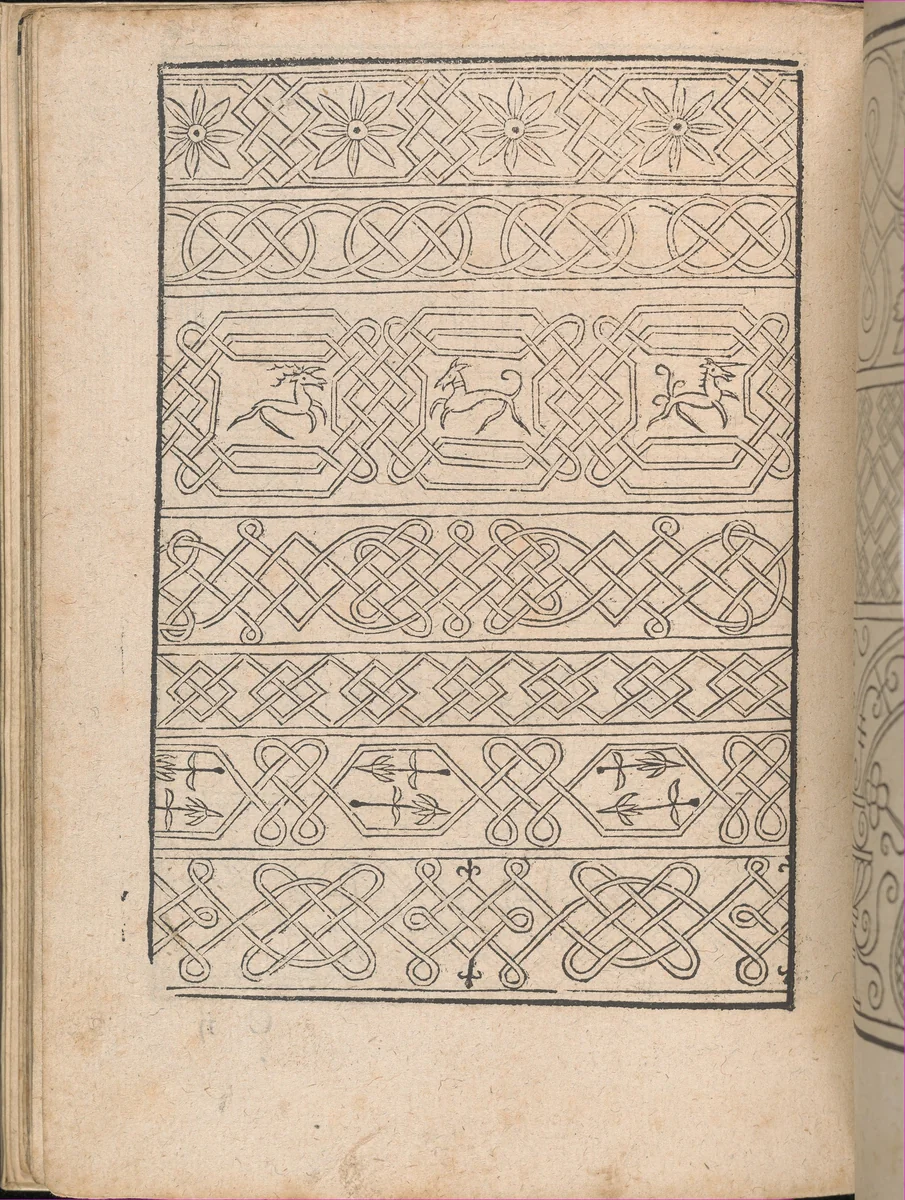 New Modelbüch allen Nägerin u. Sydenstickern (Page 10v) by Hans Hoffman, book, 1556