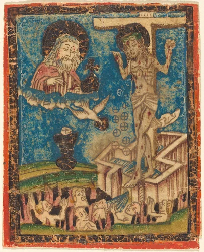 Allegory of the Eucharist by German 15th Century, print, 1400-1499