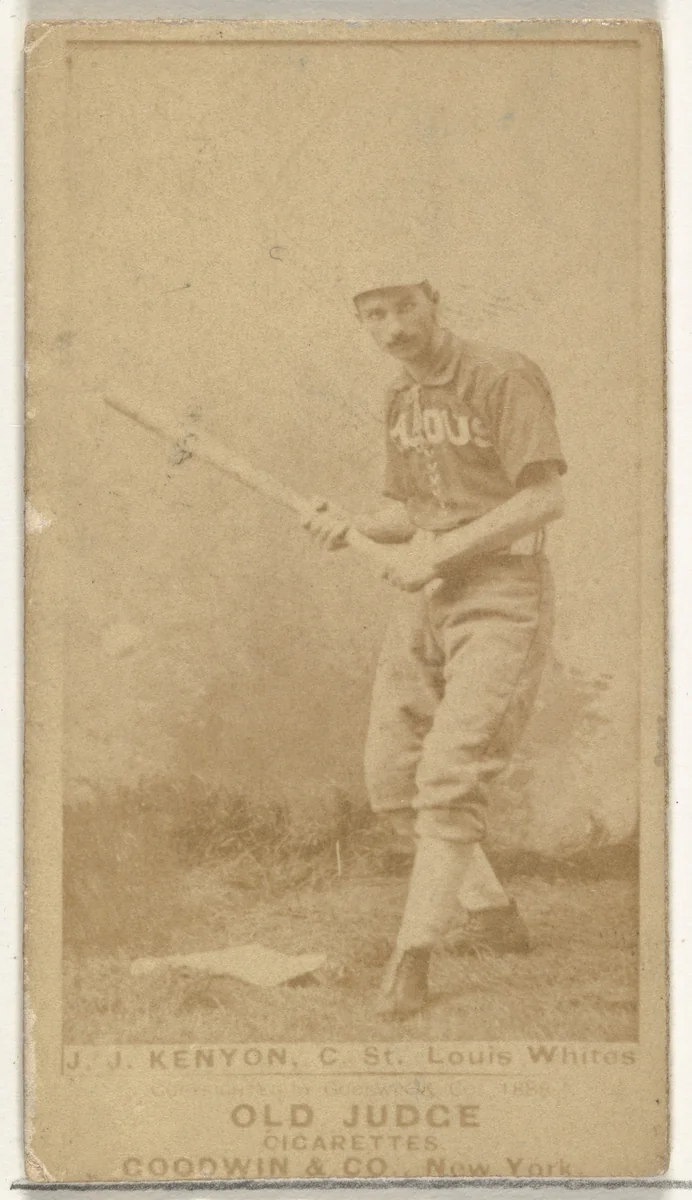 Kenyon, Catcher, St. Louis Whites, from the Old Judge series (N172) for Old Judge Cigarettes by Goodwin & Company, photograph, 1887-1890