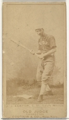 Kenyon, Catcher, St. Louis Whites, from the Old Judge series (N172) for Old Judge Cigarettes by Goodwin & Company, photograph, 1887-1890