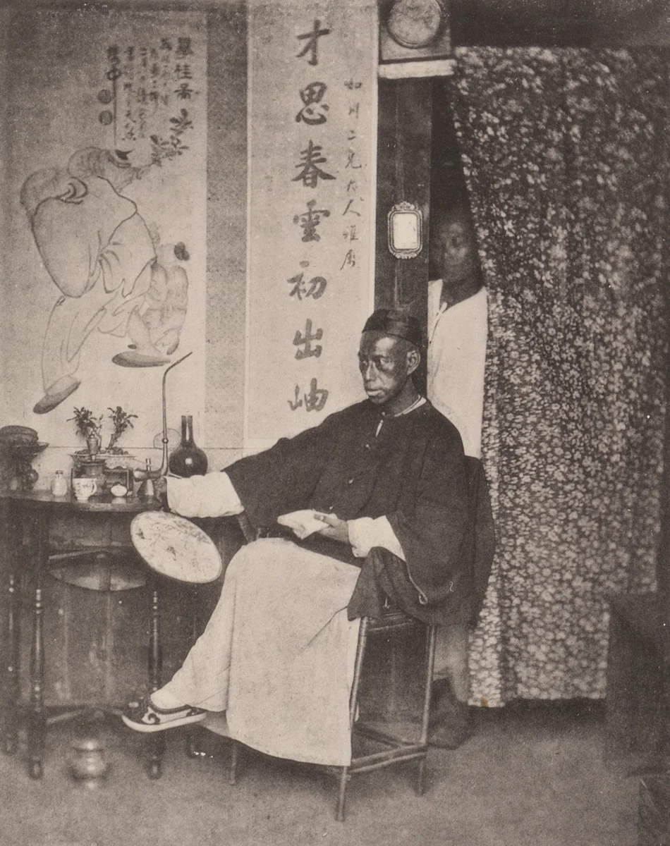Reading for Honours by John Thomson, photograph, 1873