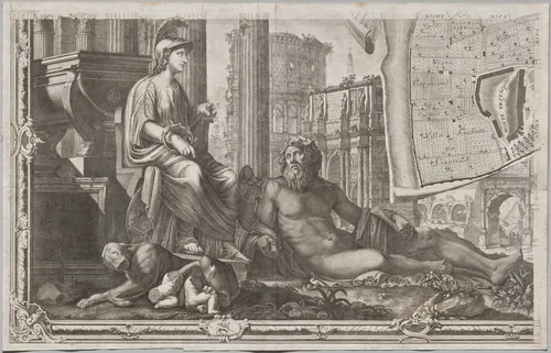 Nuova pianta di Roma data in luce da Giambattista Nolli l’anno MDCCXLVII, known as La Pianta Grande di Roma by Giovanni Battista Nolli, print, 1748