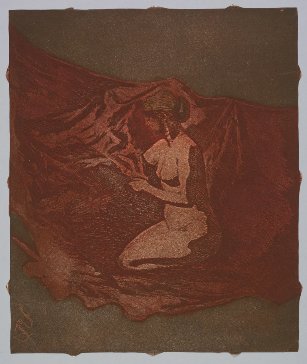 Embers Glow by Theodore Roussel, print, 1890-1897