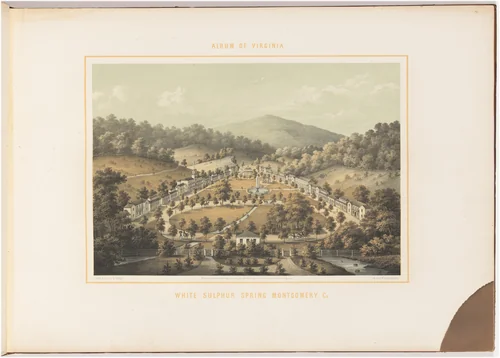 White Sulphur Spring, Montgomery County by Edward Beyer; Wilhelm Loeillot, print, 1857