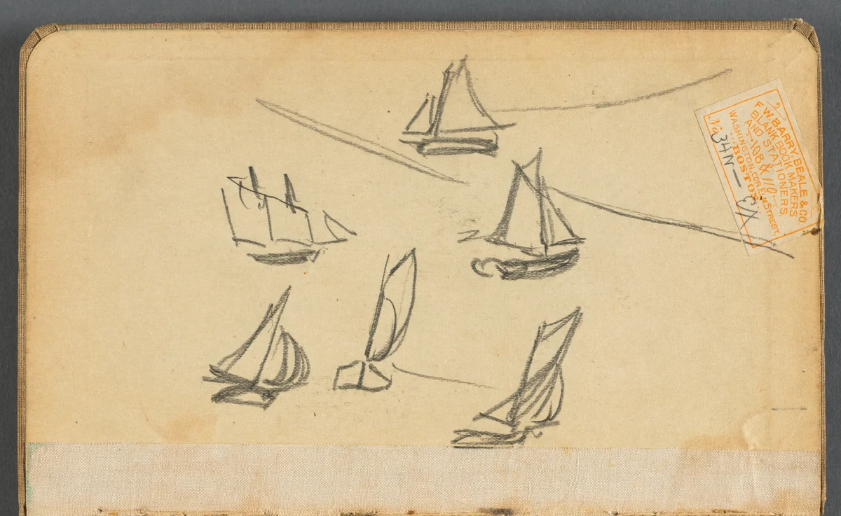 Sketchbook, (I): Sailboats by Maurice Prendergast, book, 1905-1910