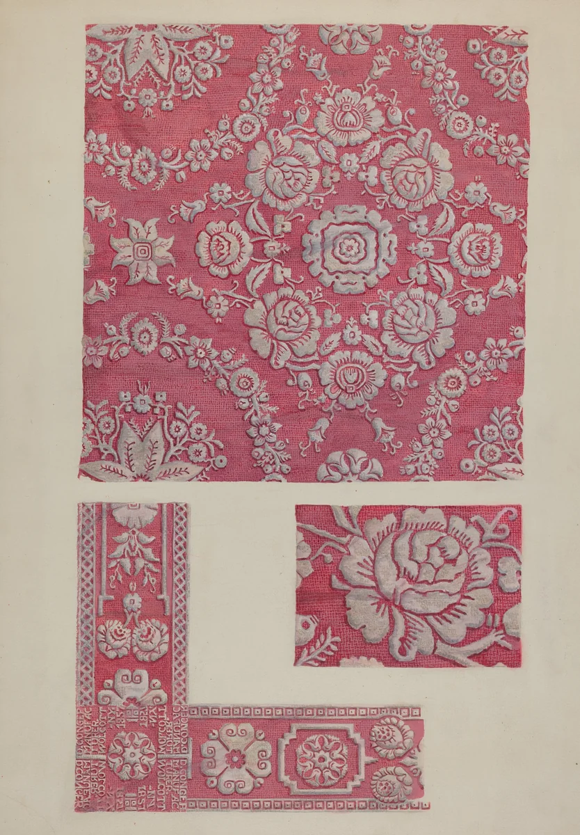 Coverlet by Betty Jacob, index of american design, 1940