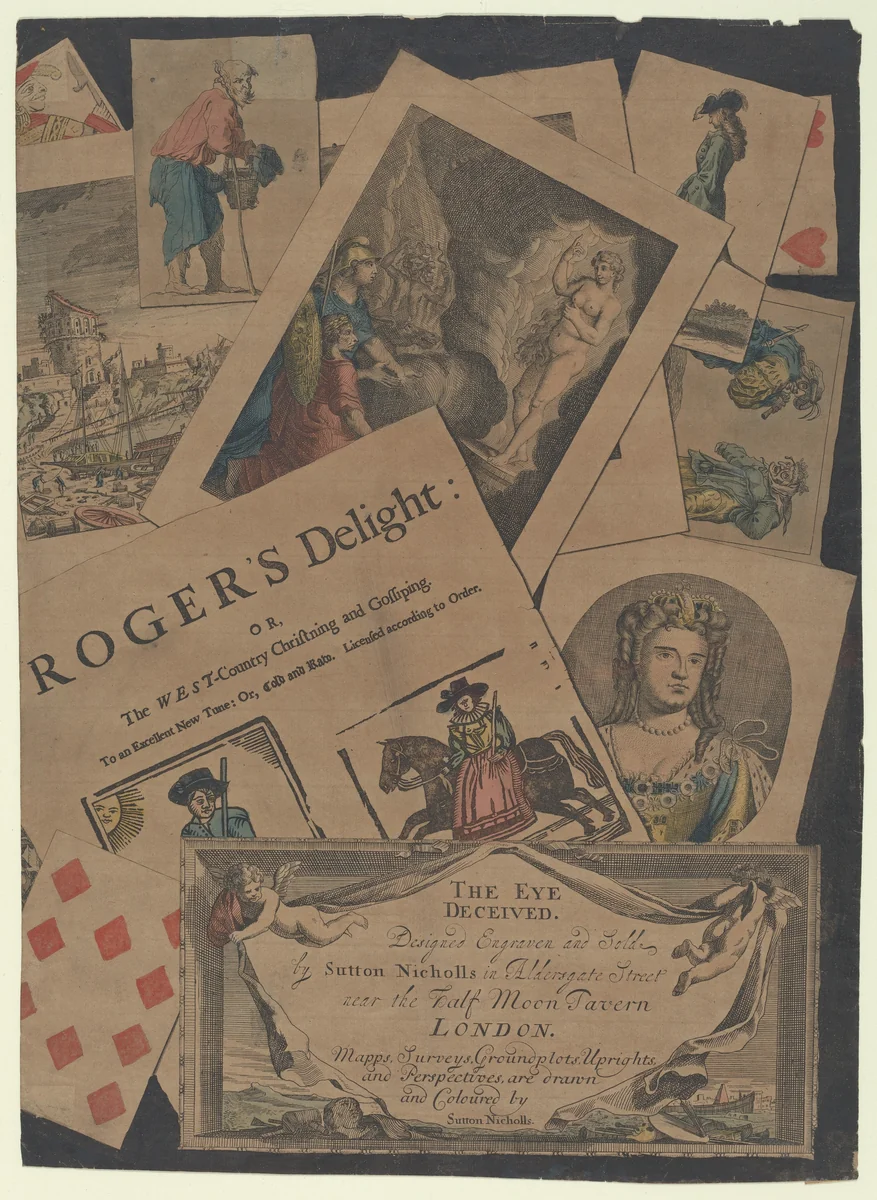 The Eye Deceived by Sutton Nicholls, print, 1700-1710