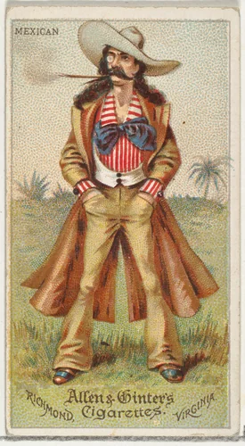 Mexican, from World's Dudes series (N31) for Allen & Ginter Cigarettes by Allen & Ginter, print, 1888