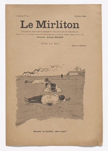 Le Mirliton, no. 75 by Théophile-Alexandre Steinlen, periodical, 1891