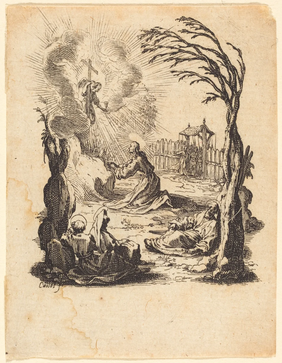 The Agony in the Garden by Jacques Callot, print, 1624-1625