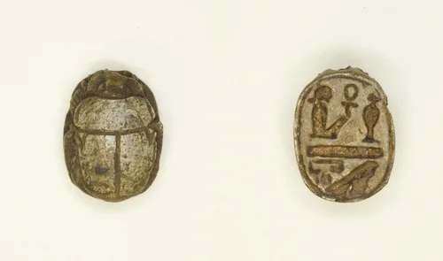 Scarab: Wish Formula (?) by Egyptian, other, -1550--525