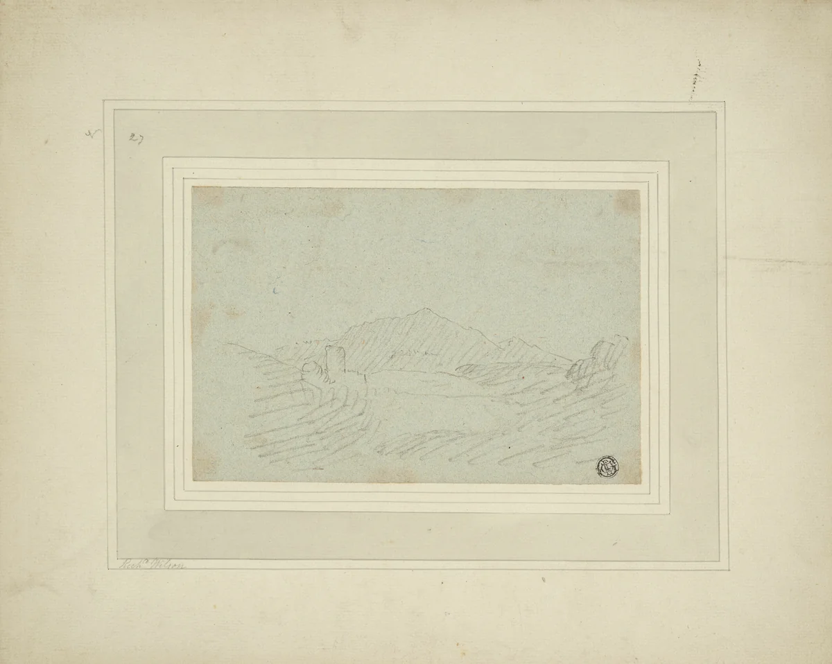 Ruins in a Mountainous Country by Richard Wilson, drawing, 1734-1782