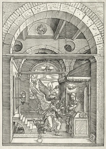 Life of the Virgin: The Annunciation by Albrecht Dürer, print, 1504-1505