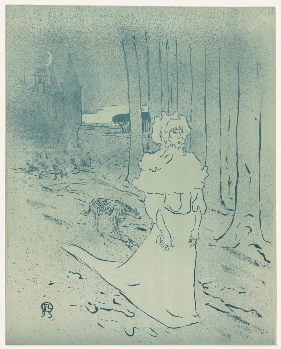 The Chatelaine or the Tocsin by Henri de Toulouse-Lautrec, print, 1895