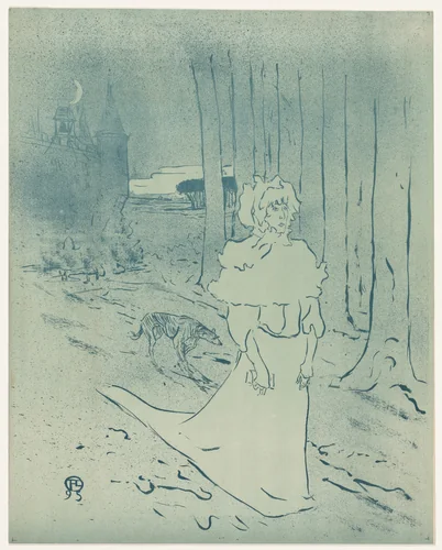 The Chatelaine or the Tocsin by Henri de Toulouse-Lautrec, print, 1895
