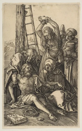 The Lamentation, from "The Passion" by Albrecht Dürer, print, 1507