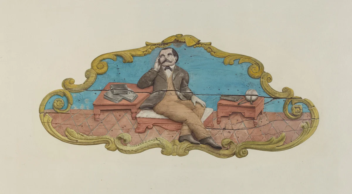 Sternpiece by American 20th Century, index of american design, 1935-1942