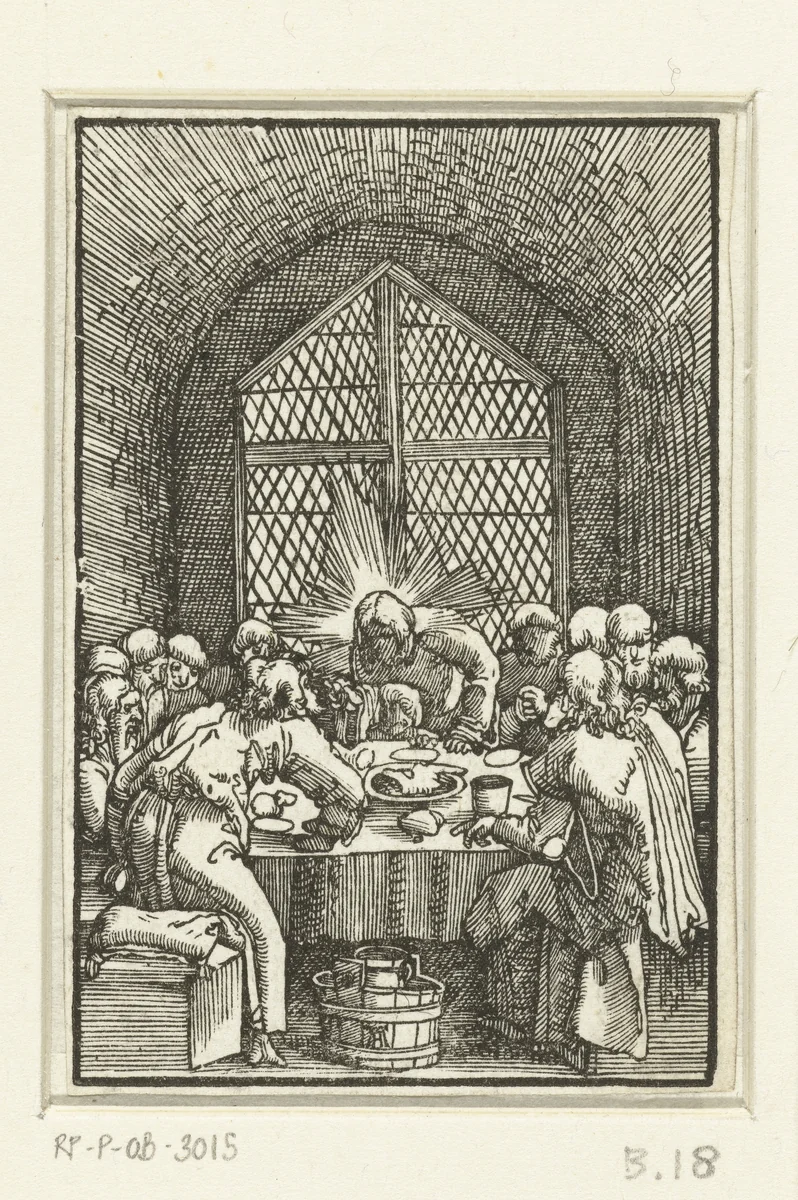 Laatste Avondmaal by Unknown, print, 1506-1538