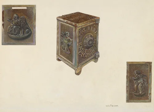 Safe Bank by William O. Fletcher, index of american design, 1940