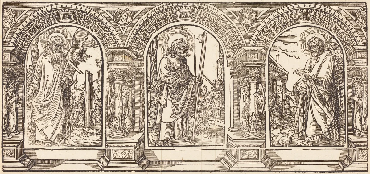 Christ and His Disciples IV by Martin Schongauer, print, 1500-1599