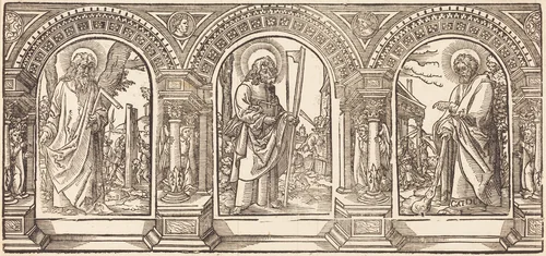 Christ and His Disciples IV by Martin Schongauer, print, 1500-1599