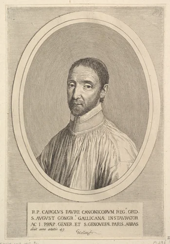 Le Père Charles Faure by Claude Mellan, print, 1618-1644