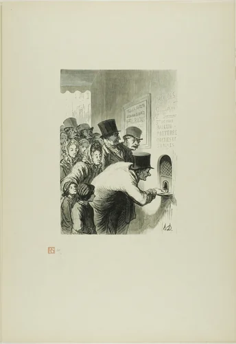 Box Office by Charles Maurand, print, 1862