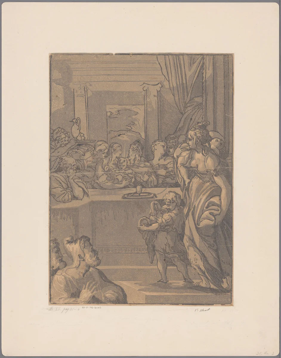 Presentatie van Christus in de tempel by anonymous, print, 1513-1608