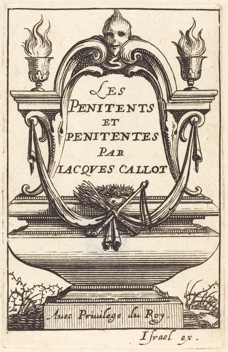 Frontispiece for Callot's "The Penitents" by Abraham Bosse, print, 1627-1637