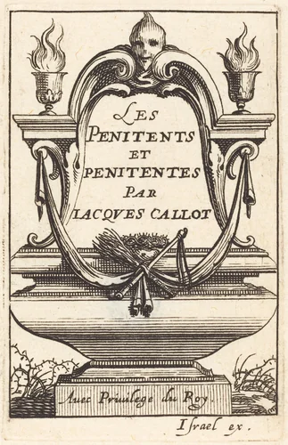 Frontispiece for Callot's "The Penitents" by Abraham Bosse, print, 1627-1637