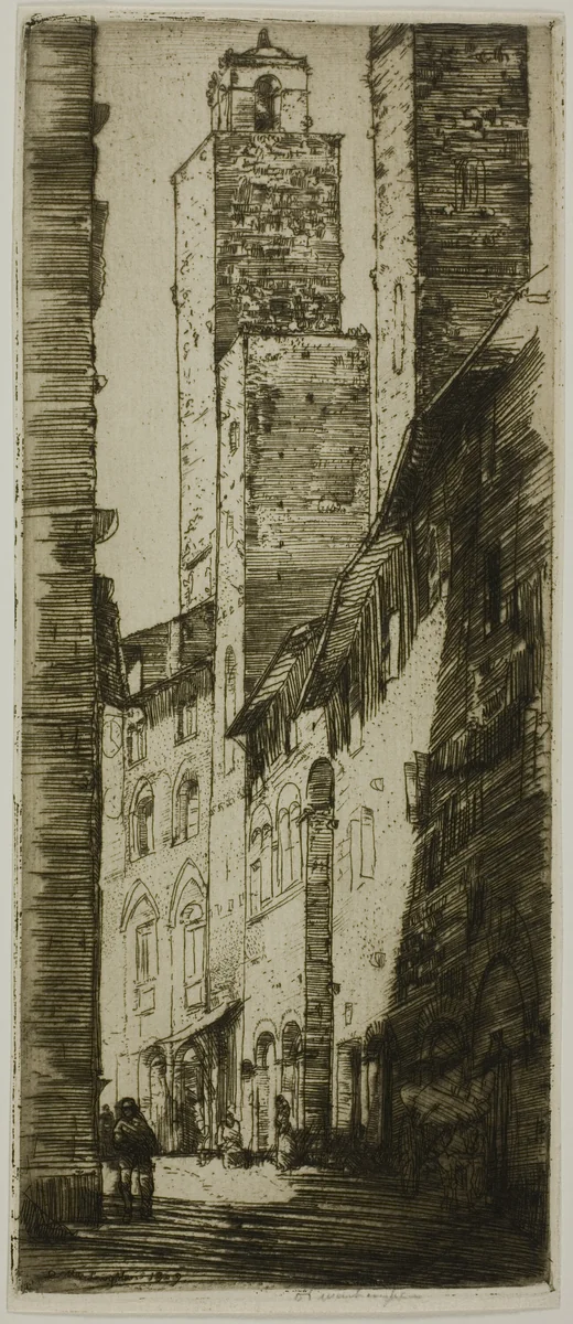 The Towers by Donald Shaw MacLaughlan, print, 1909