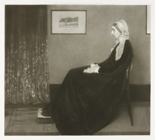 Arrangement in Grey and Black No. 1: Portrait of the Artist's Mother by Richard Josey, print, 1891-1906