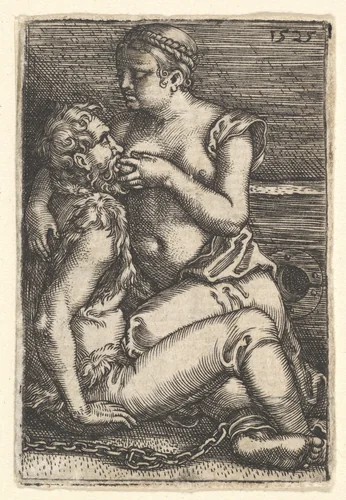 Cimon and Pero by Barthel Beham, print, 1515-1540