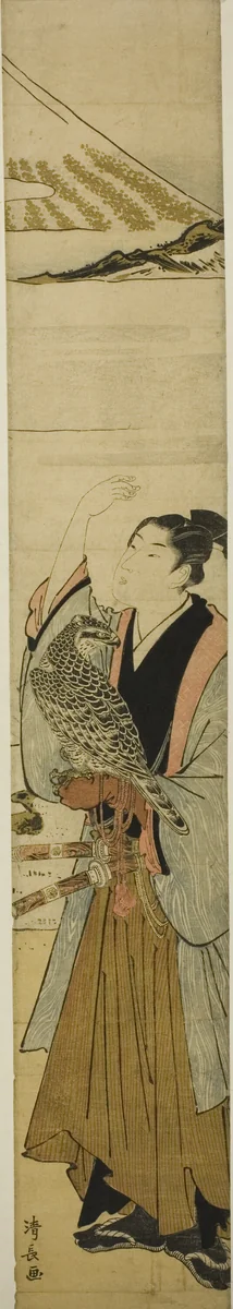 Young Man with Symbols of the First Dream of the New Year by Torii Kiyonaga (鳥居清長), print, 1777-1787