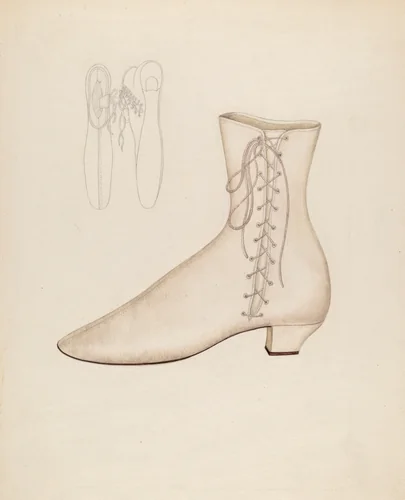 Woman's Shoe by Sylvia Dezon, index of american design, 1937