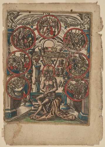 Christ as the Man of Sorrows by Netherlandish 16th Century, print, 1500-1599