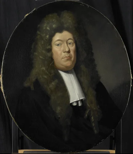 Portrait of Adriaen Paets, Director of the Rotterdam Chamber of the Dutch East India Company, elected 1668 by Pieter van der Werff, painting, 1695-1722