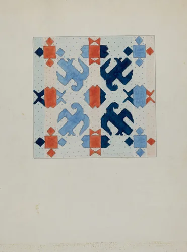 Woven Wool Bedspread by Christopher Hobbs, index of american design, 1936