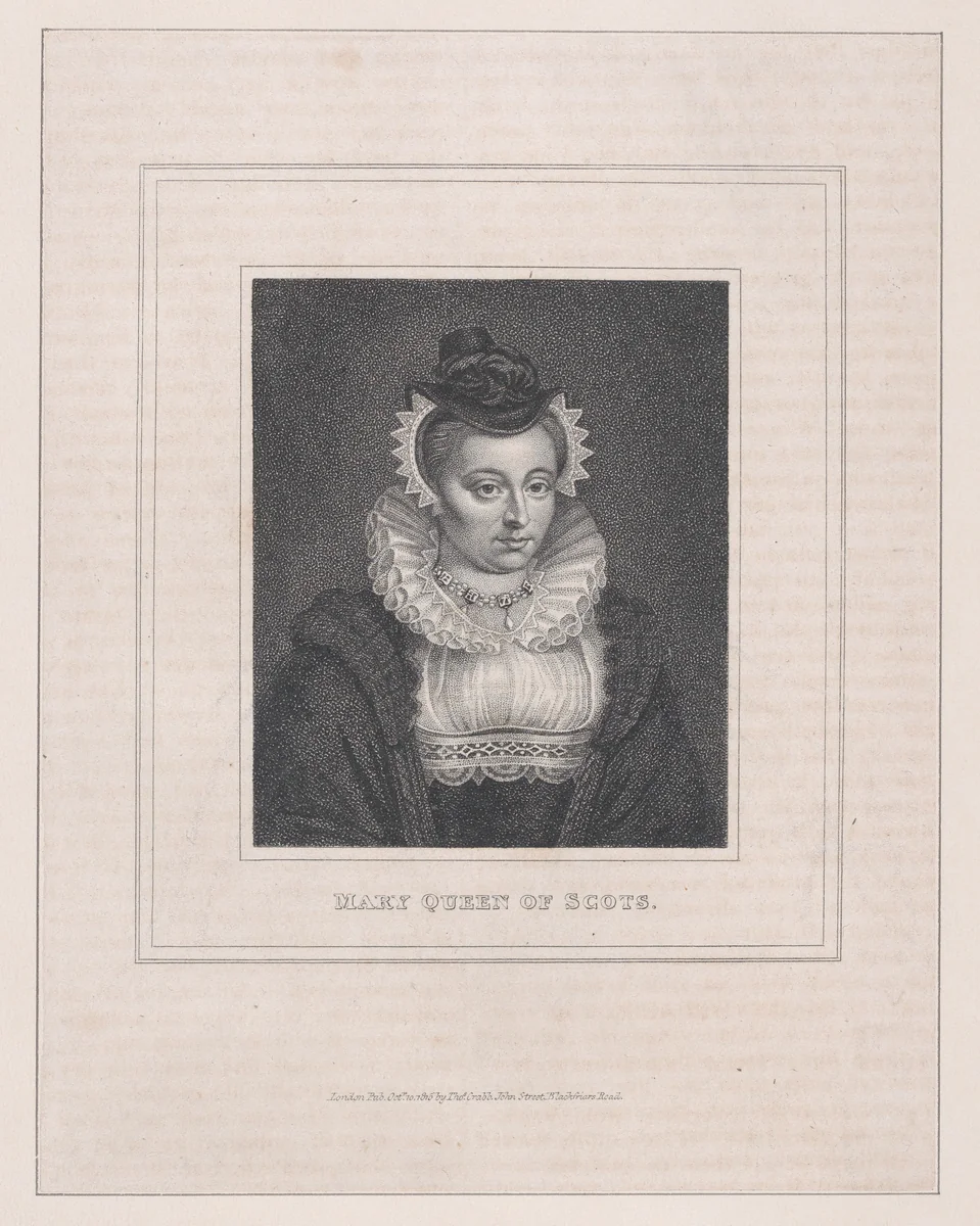 Mary, Queen of Scots by Thomas Crabb, print, 1815