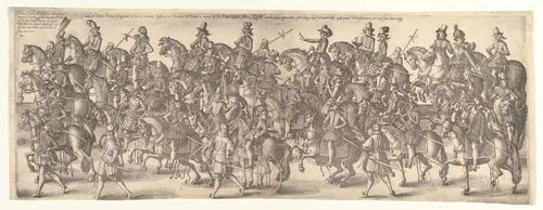 Plate from Funeral of Charles III of Lorraine by Jacques Bellange, print, 1575-1616