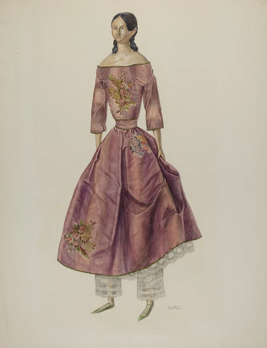 Doll by Stanley Mazur, index of american design, 1935-1942